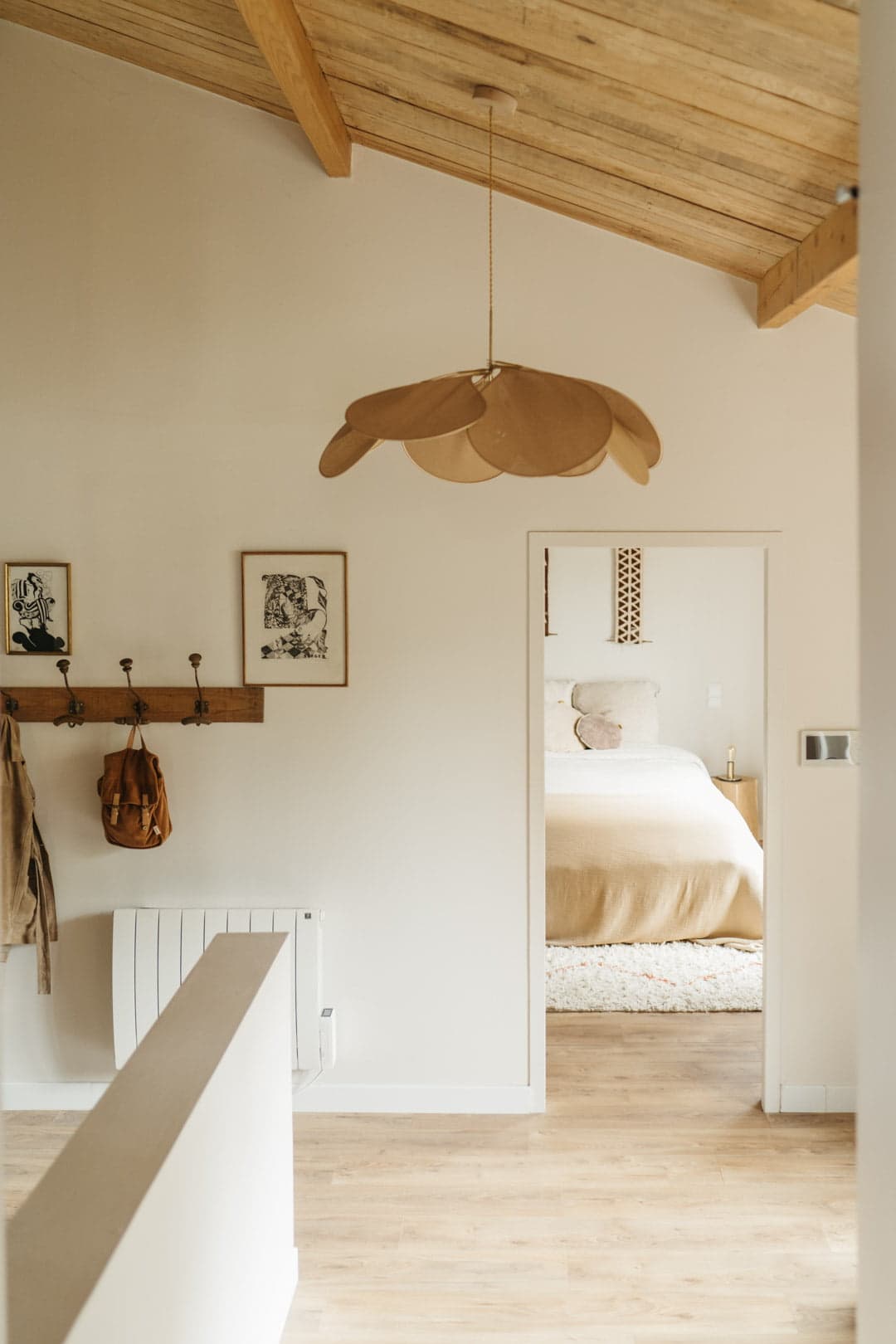 corridor in the cabin leading to the bedroom