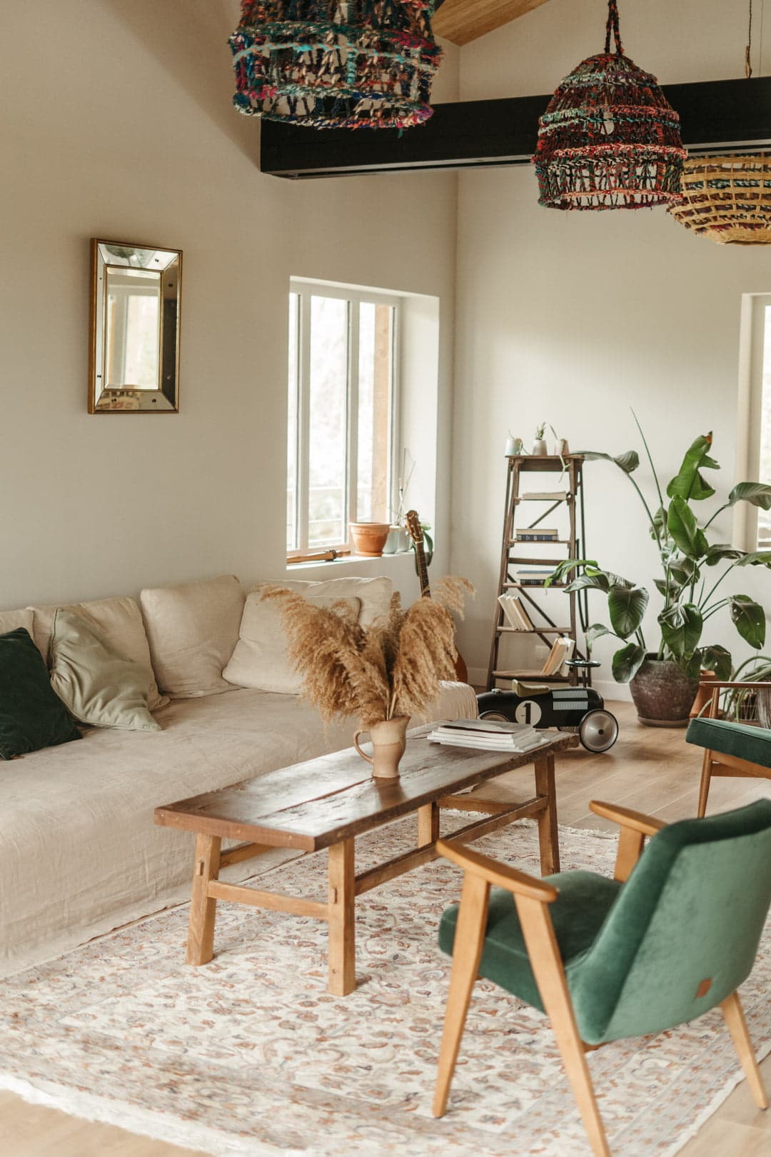 Vintage, bohemian, and design: a successful balancing act.