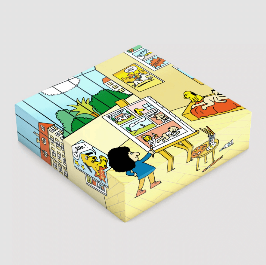 puzzle for children with a drawing