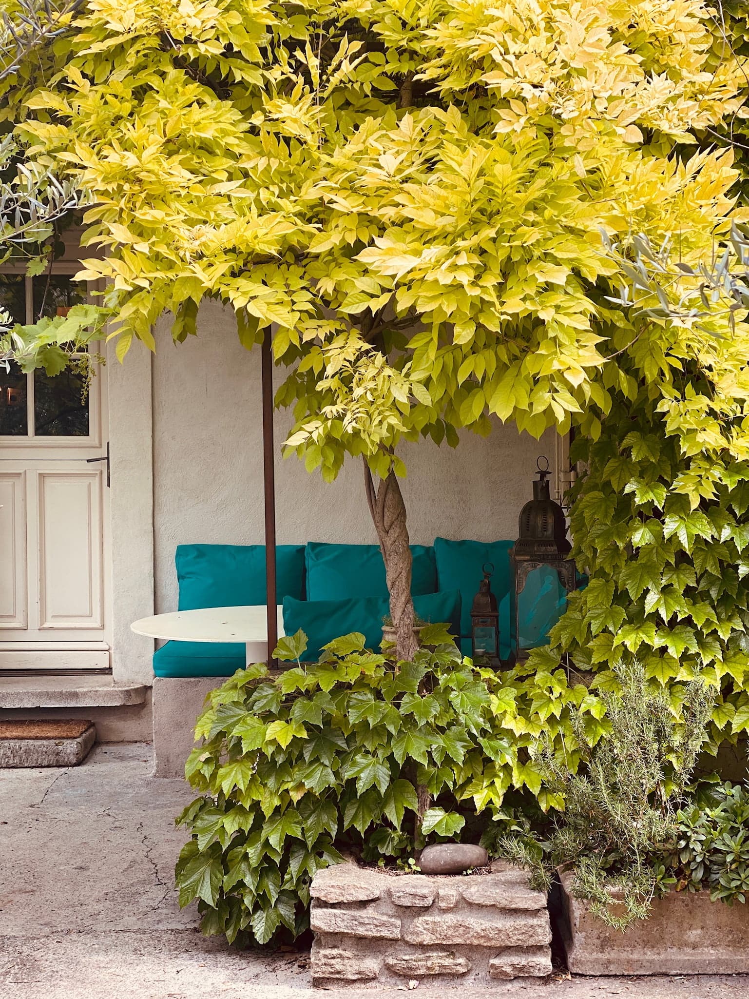 canapé sur la terrasse