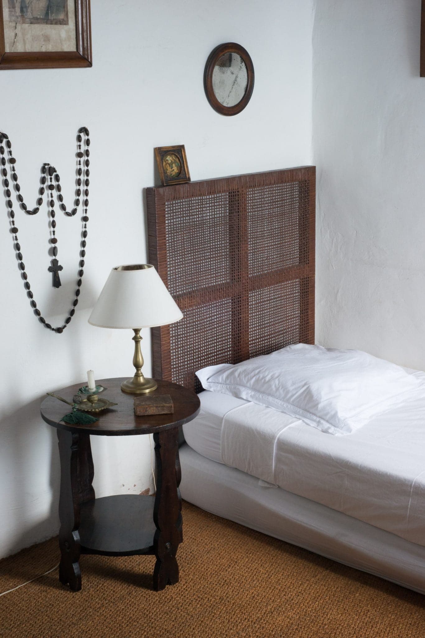 Former monk's cell, small, carefully decorated room