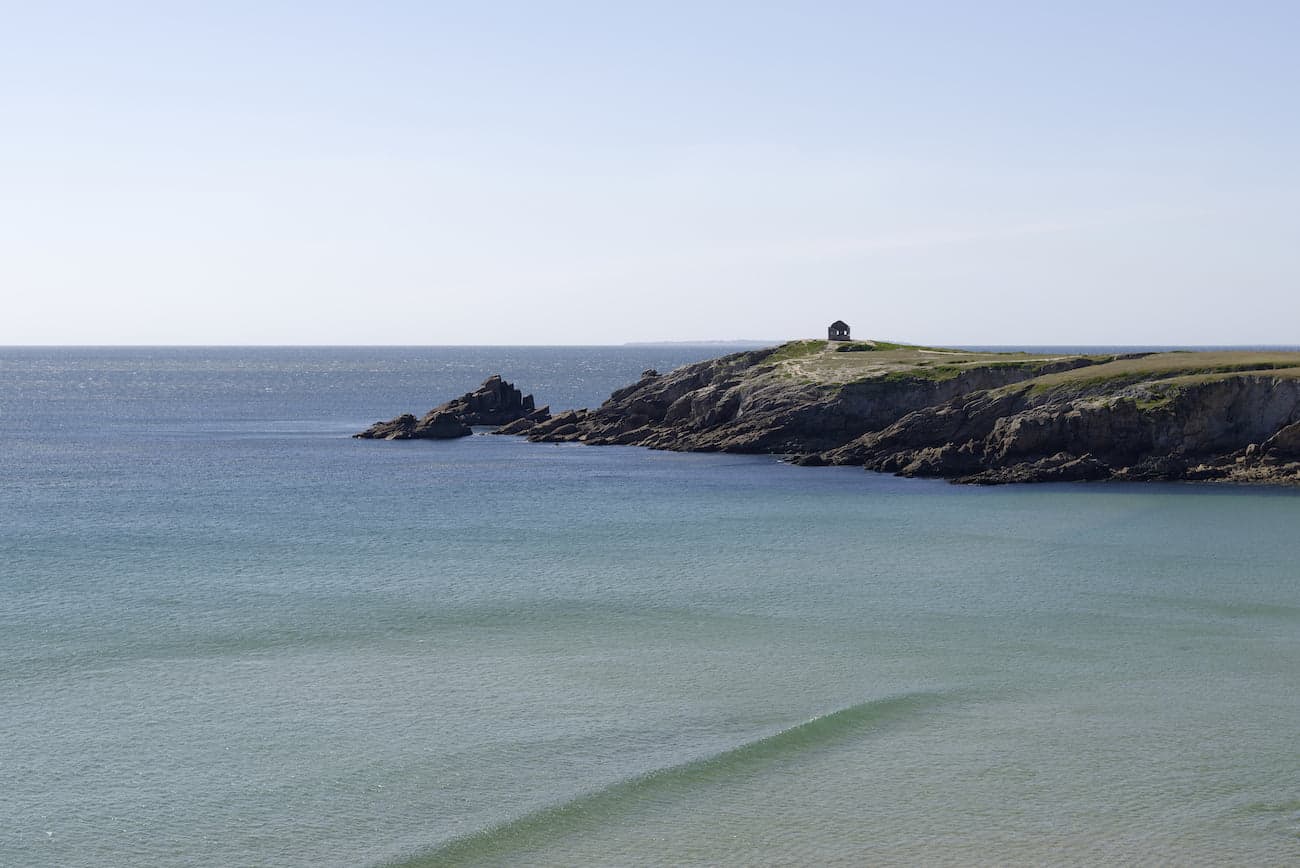 Vue sur la mer et la côte à Quiberon