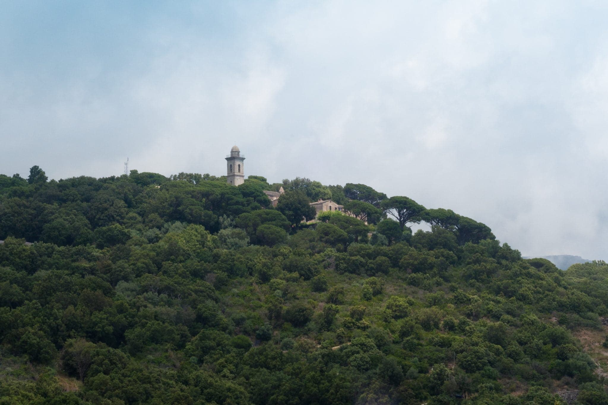 The Couvent de Pozzo, nestled in nature.