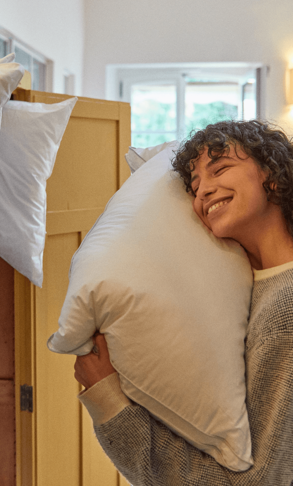 "The pillow bar" at La Prairie.