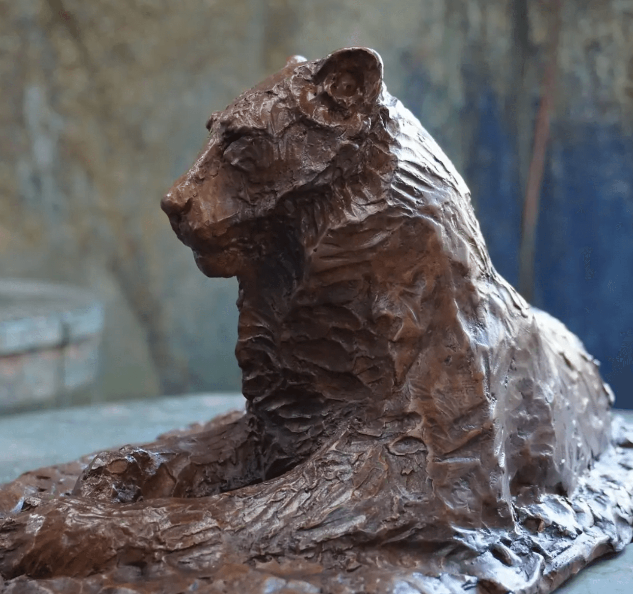 Panthère en bronze