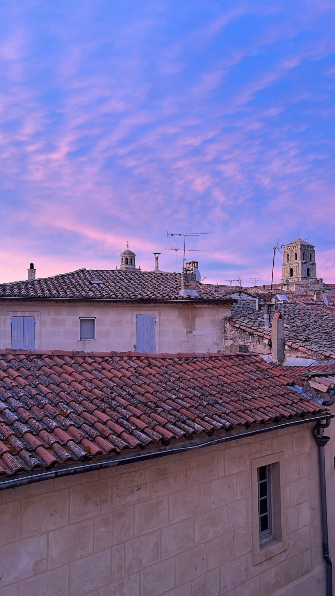 The rooftops of Arles from the terrace
