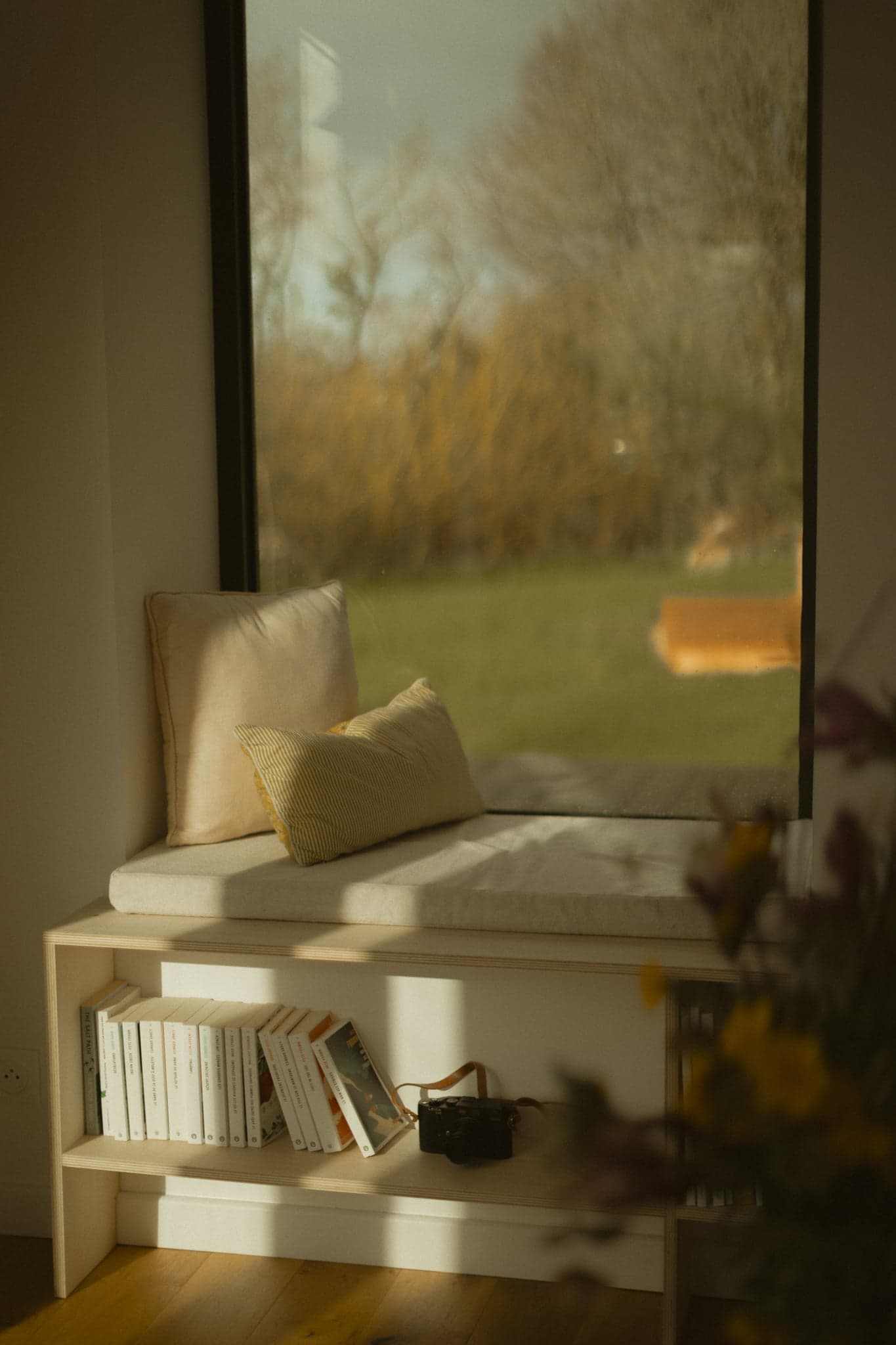 The small sofa nook by the window