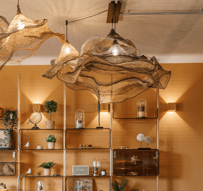 Lustre en maille