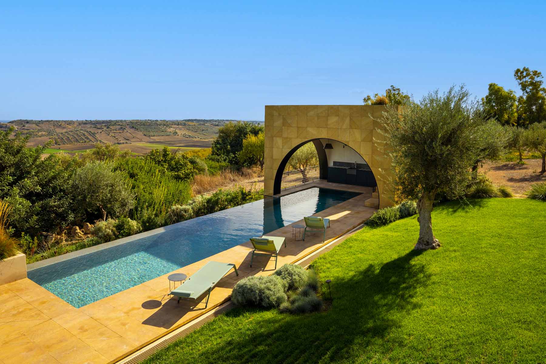 The stunning pool area at Casa Carlita.