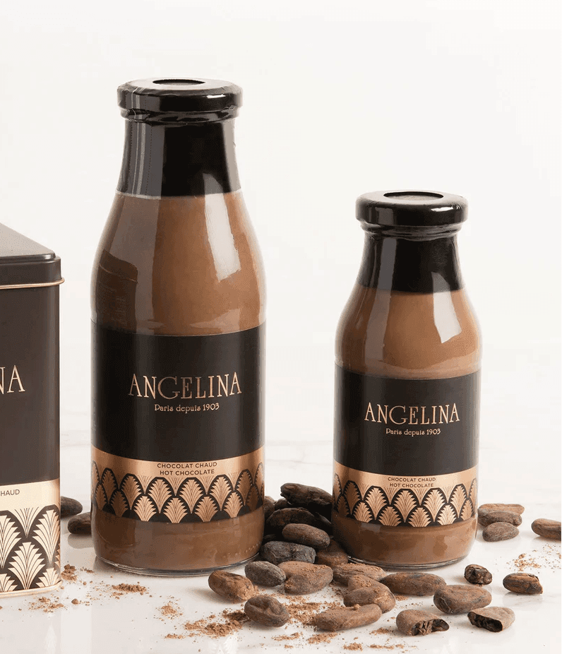 Chocolat chaud en bouteille Angelina