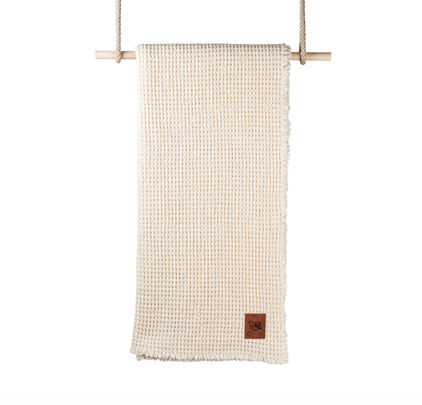 Plaid en laine blanc Arpin