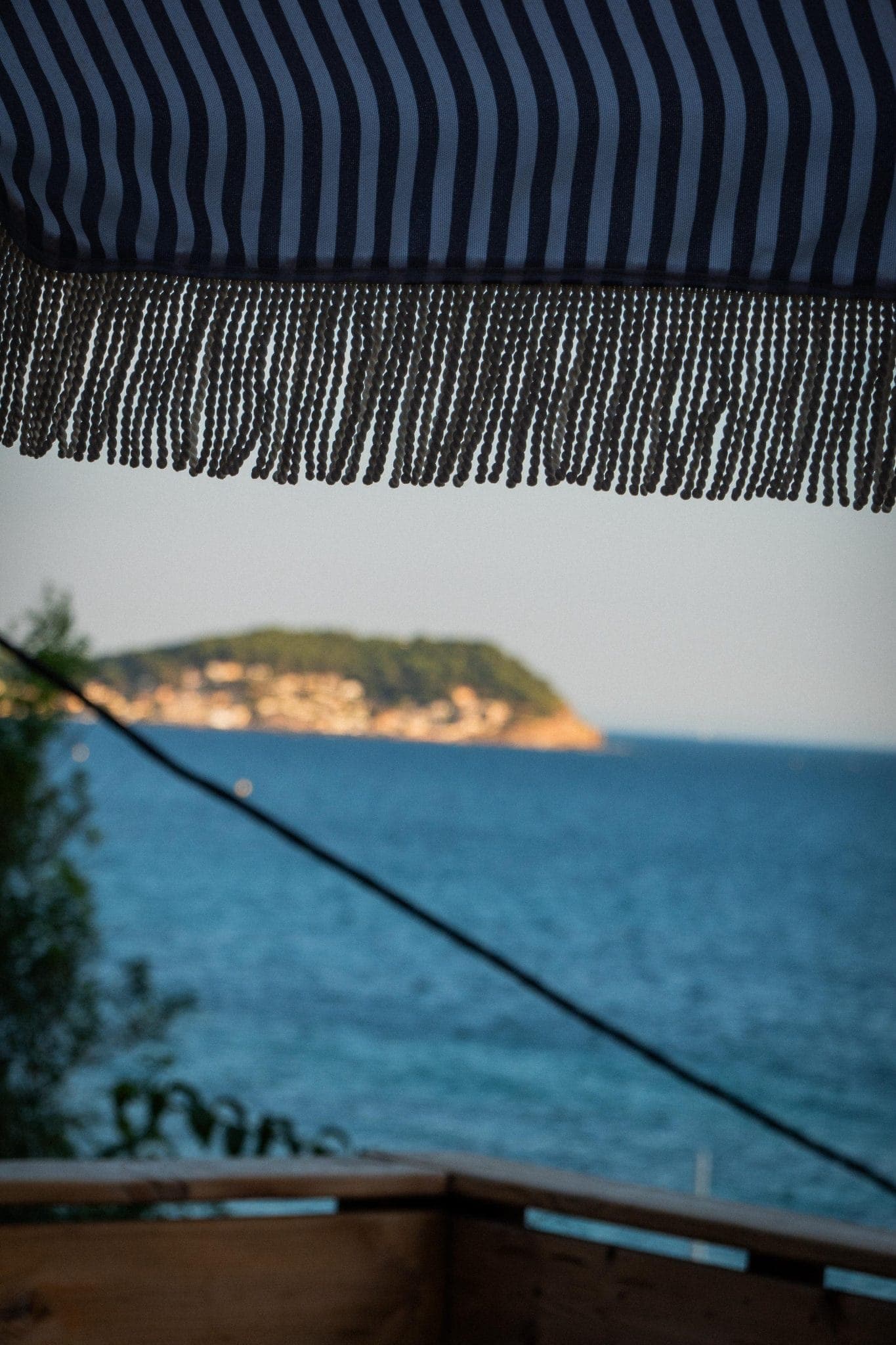 The view from the terrace of Le Parasol.