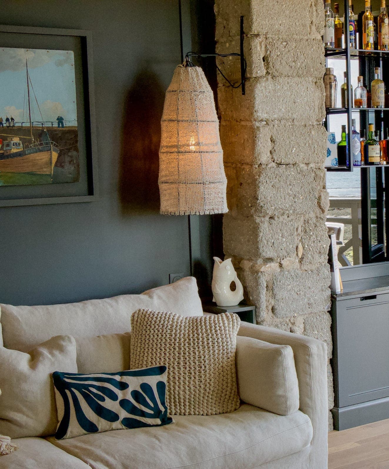 Charming decorative pieces in every nook and cranny.