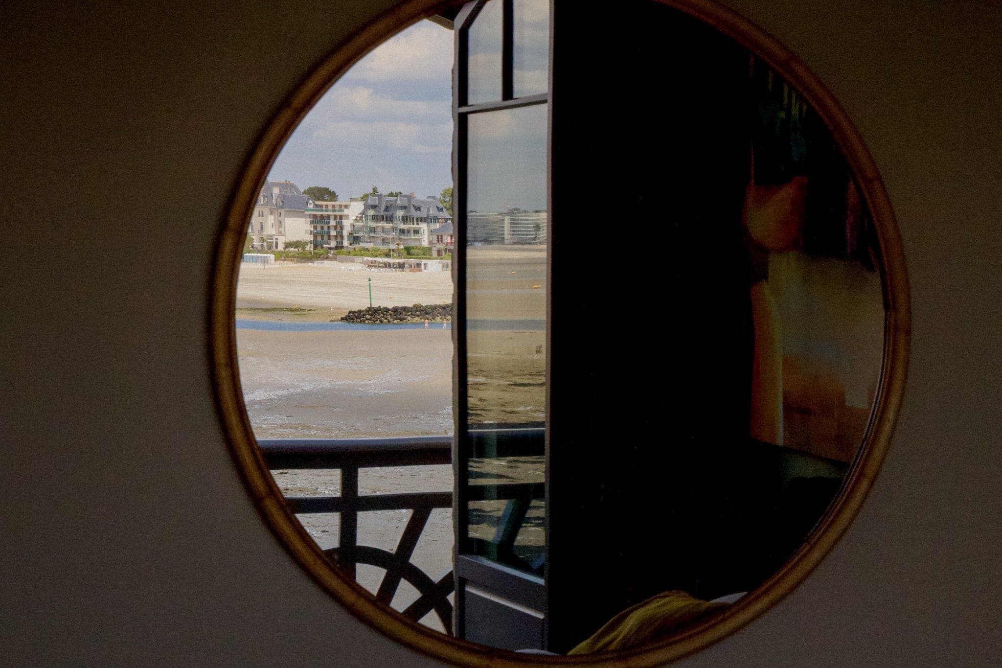 View of the Bay of La Baule from the house. 