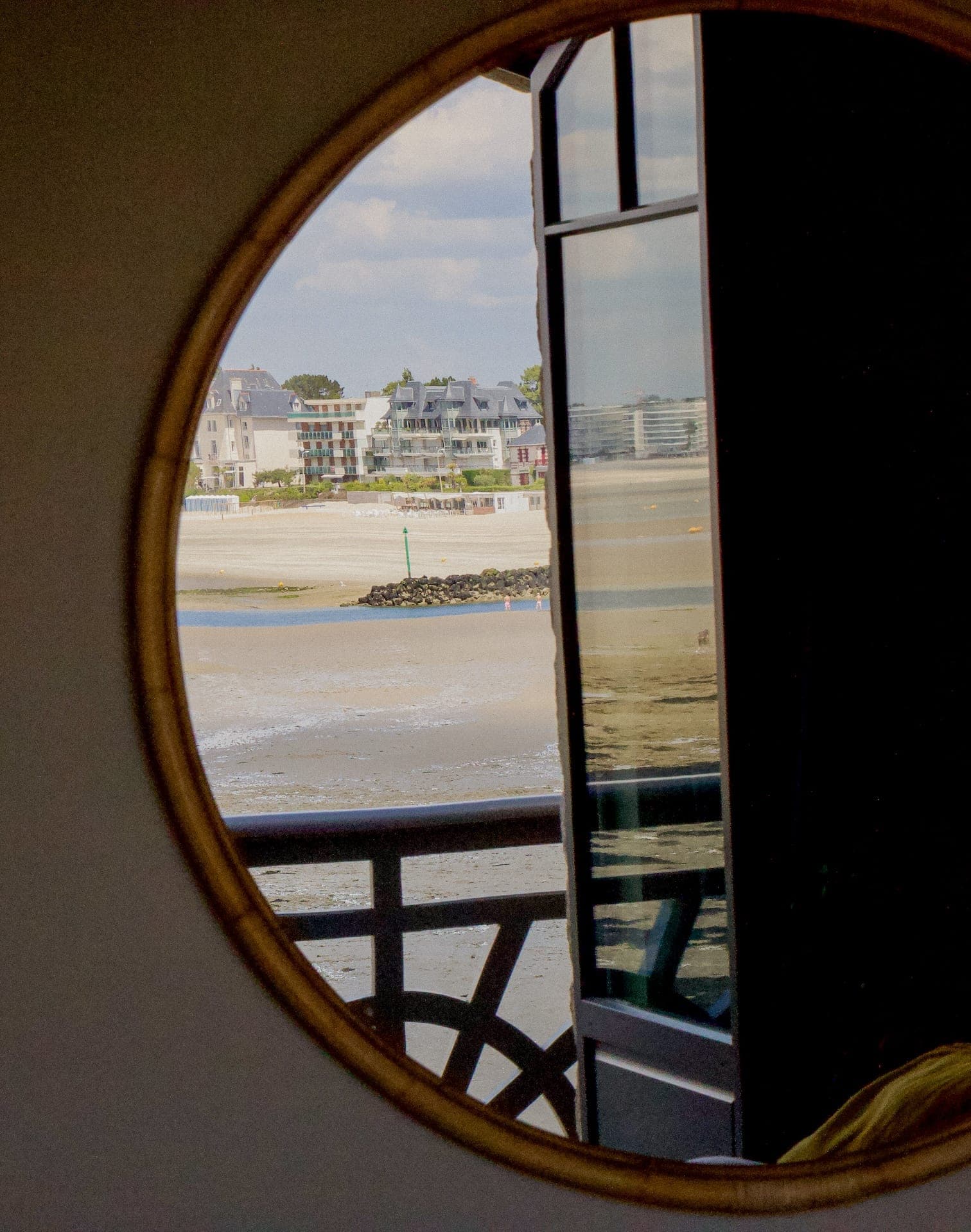 A view of the beach from the upper floor of Ker Gonan.