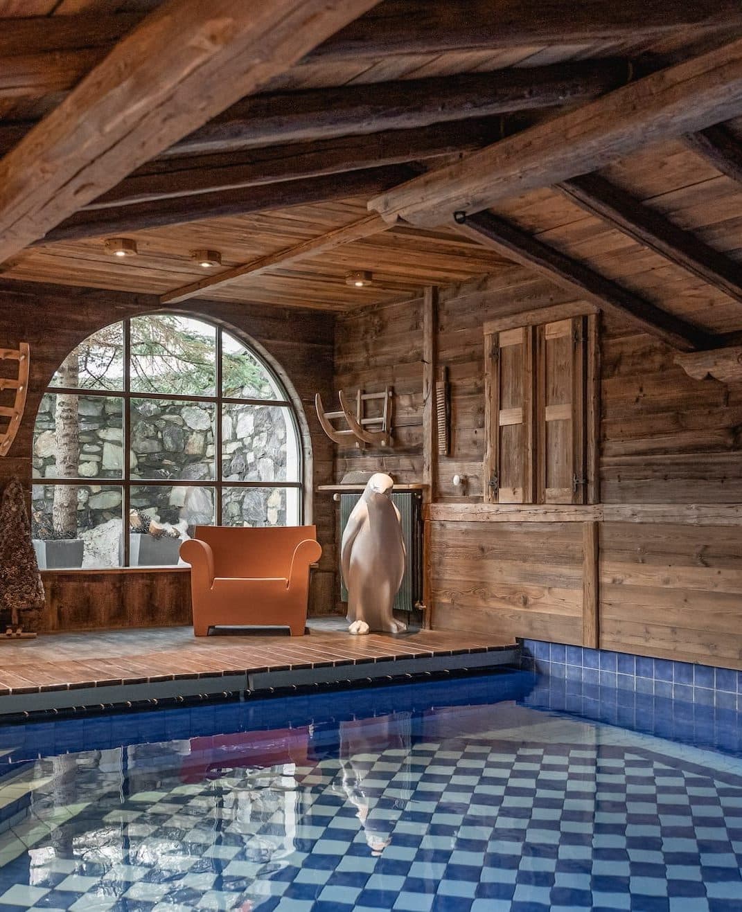 The inside pool at the Mathilda. 