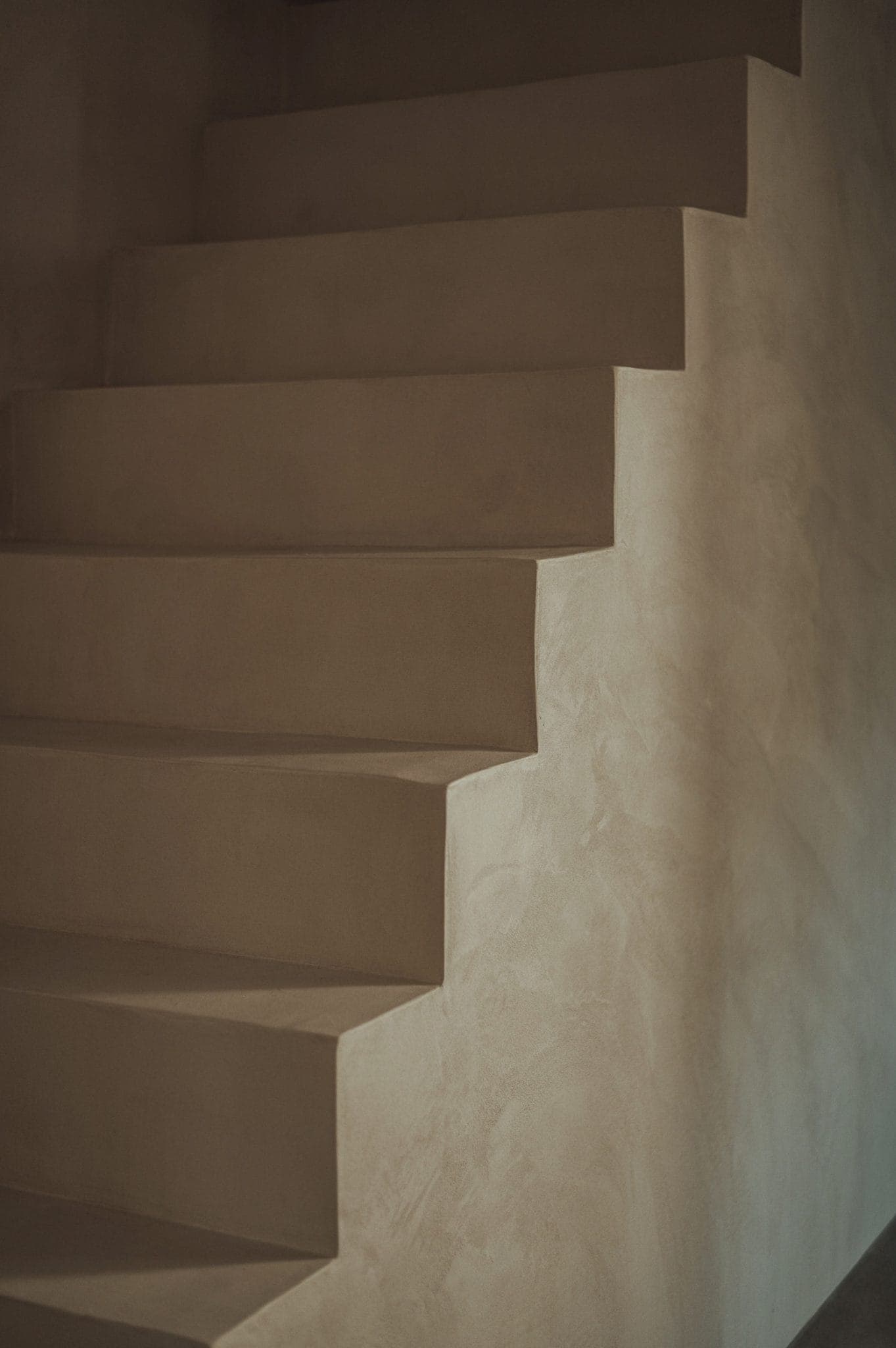 The lime staircase at Bleu Wisteria.