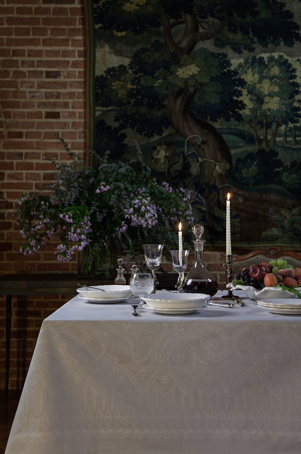 Candlelit dinner.