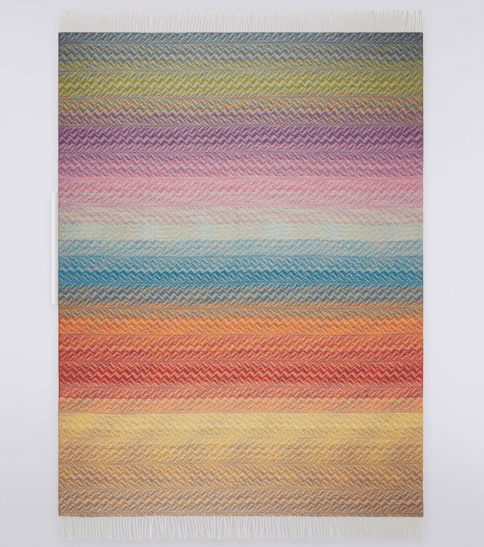 Plaid à rayures coloré