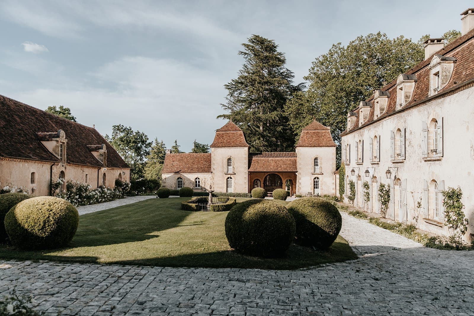 La cour intérieure de Laudonie. © Emilie Soler