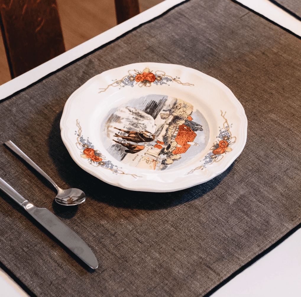 Assiette vintage alsacienne