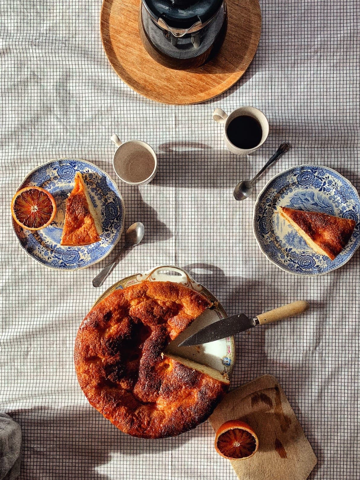 One of Julien’s signature dishes? His blood orange cake.