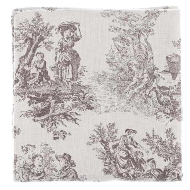 Tablecloth toile de jouy packshot