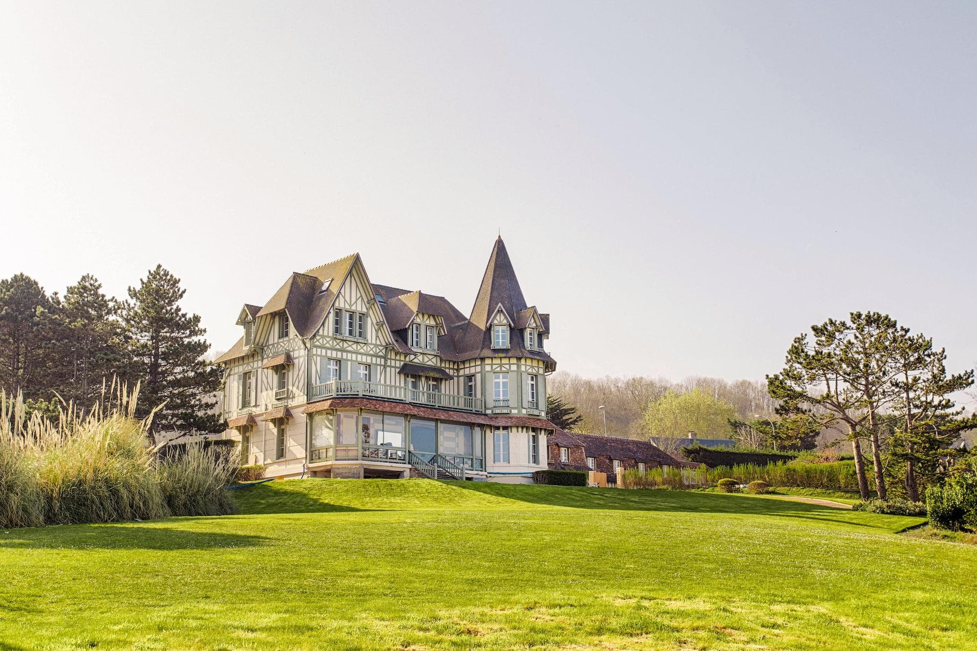 Facing the English Channel, the Abbey of Deauville.