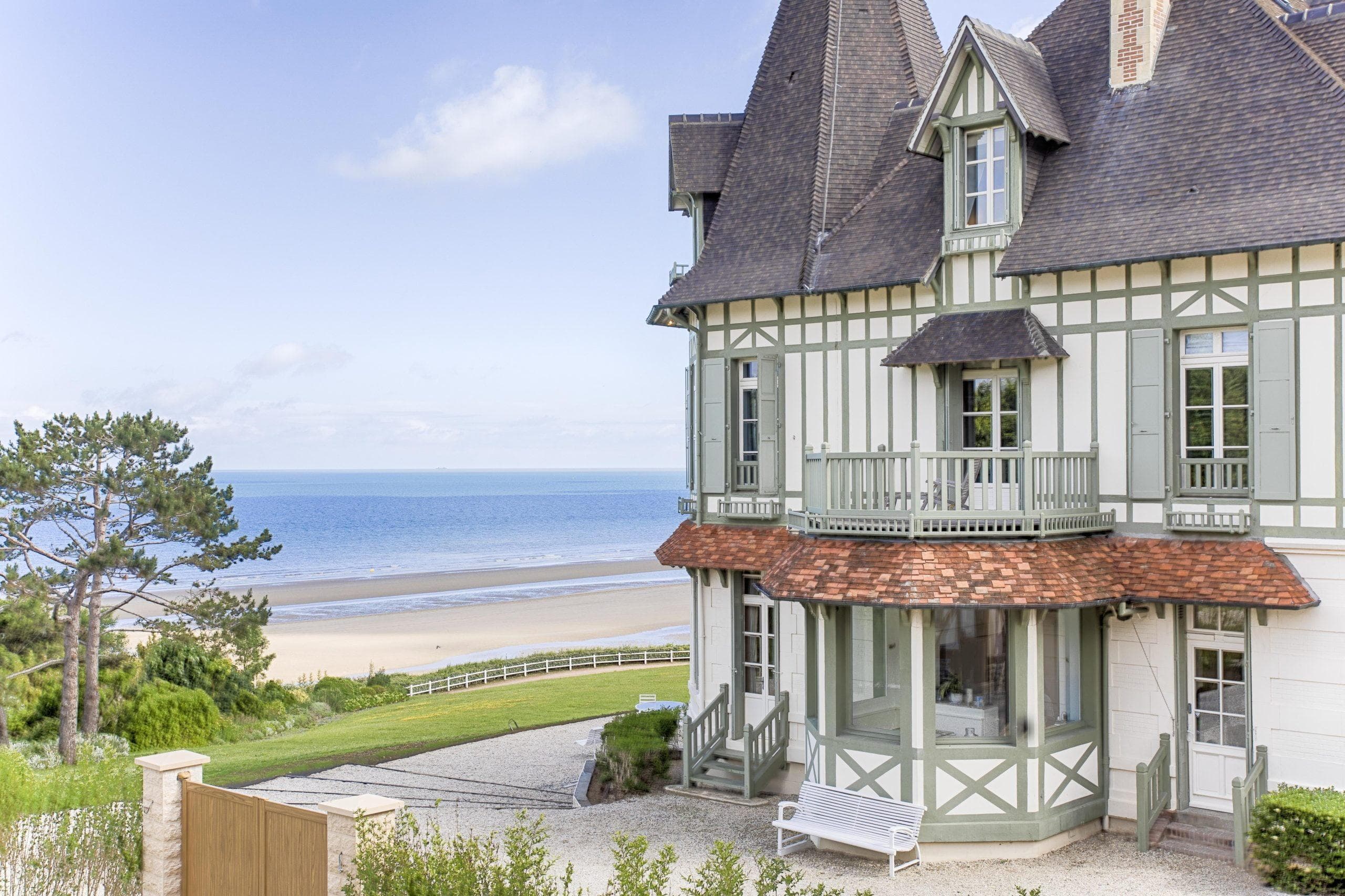 The Abbaye de Deauville, facing the English Channel.