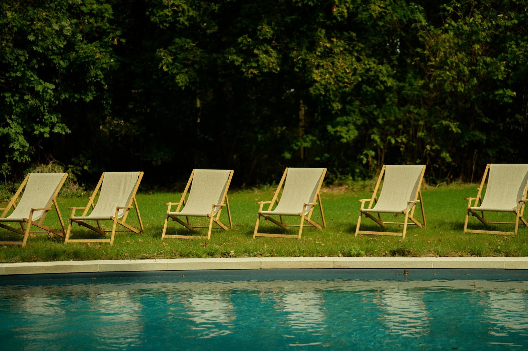 Sunbathing at Château de Thauvenay.