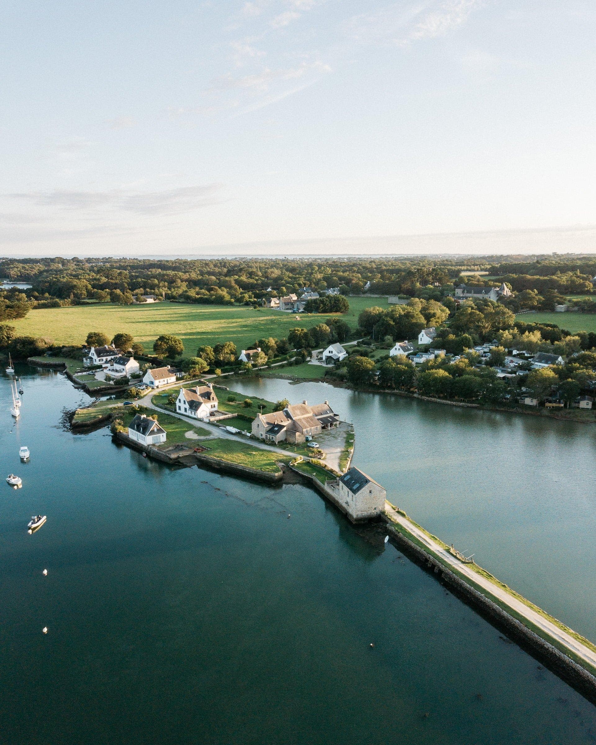 An aerial view of Maison Passage. © Yann Audic