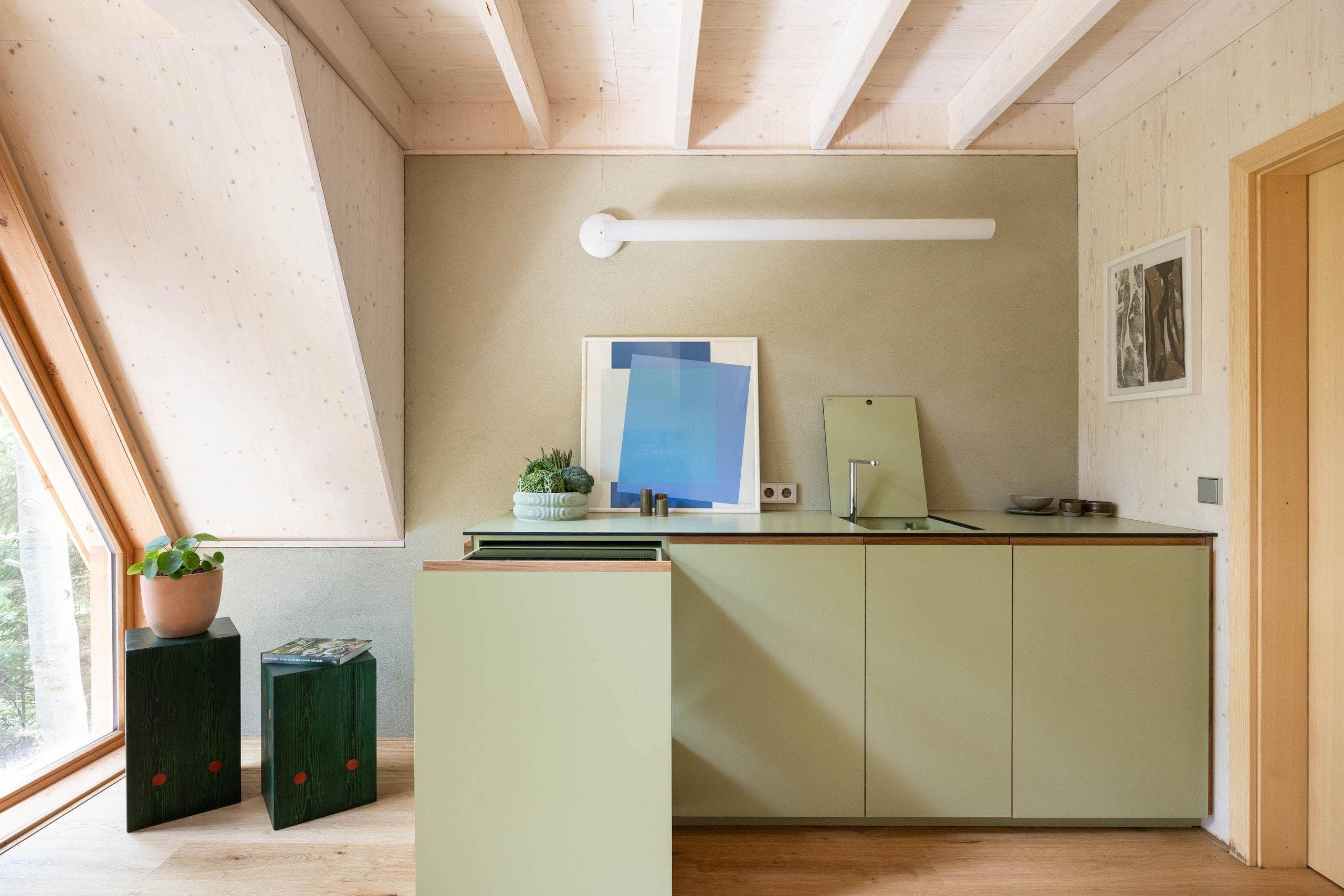 The kitchen of Il Pino is as stylish as it is functional. © Wide Space Studio