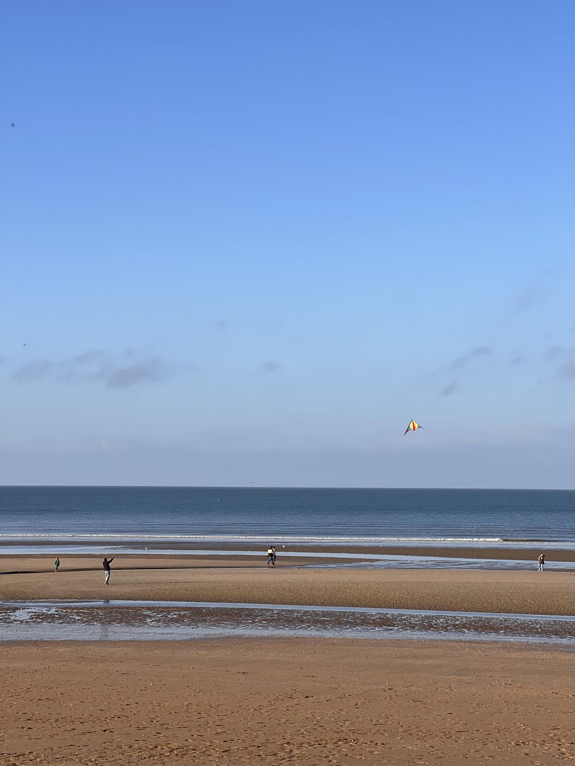 The beach of Dives-sur-Mer.