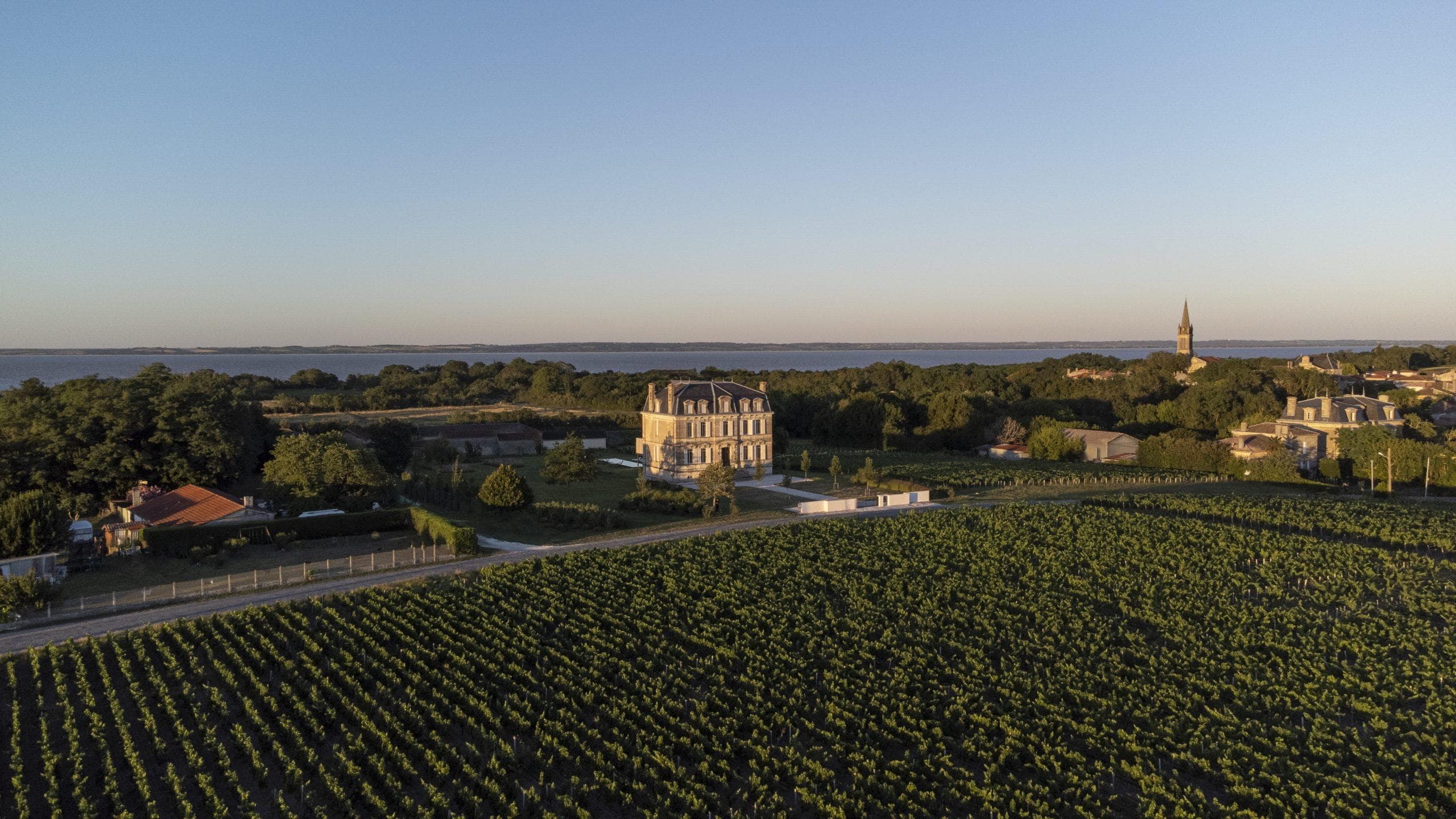 Château Leboscq, nestled among the vineyards.