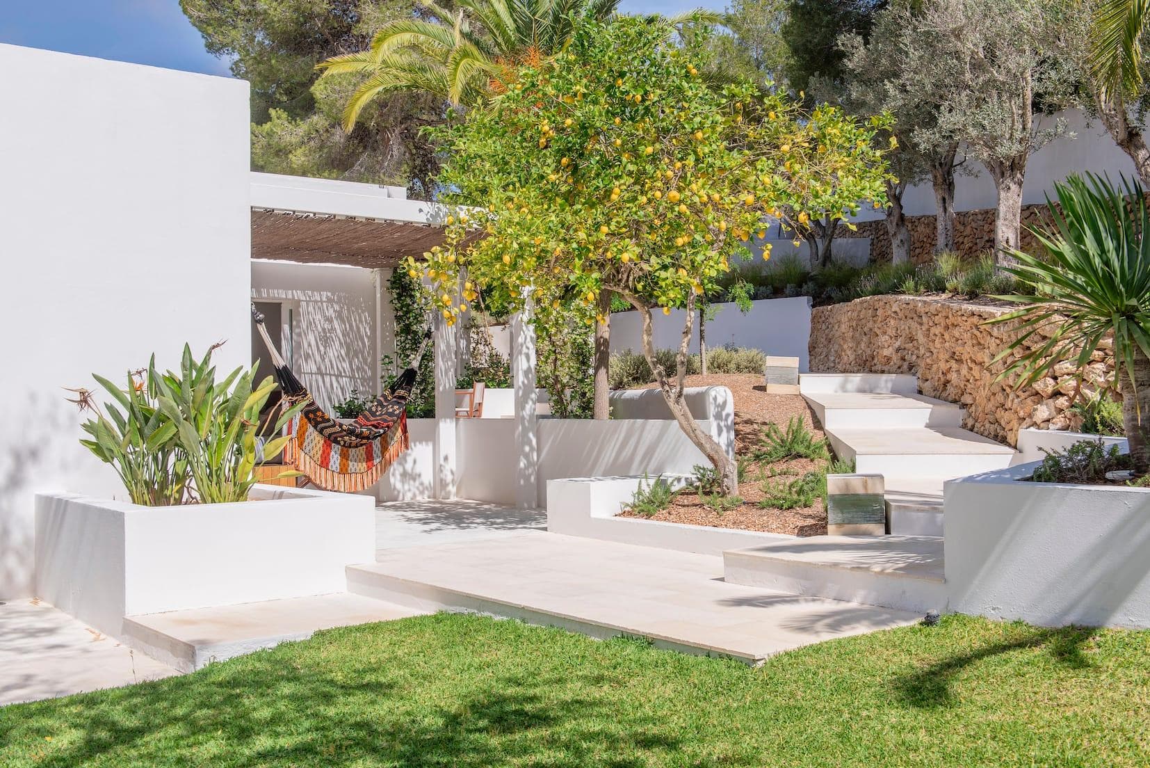 Our favorite spot to relax: the Mediterranean garden.