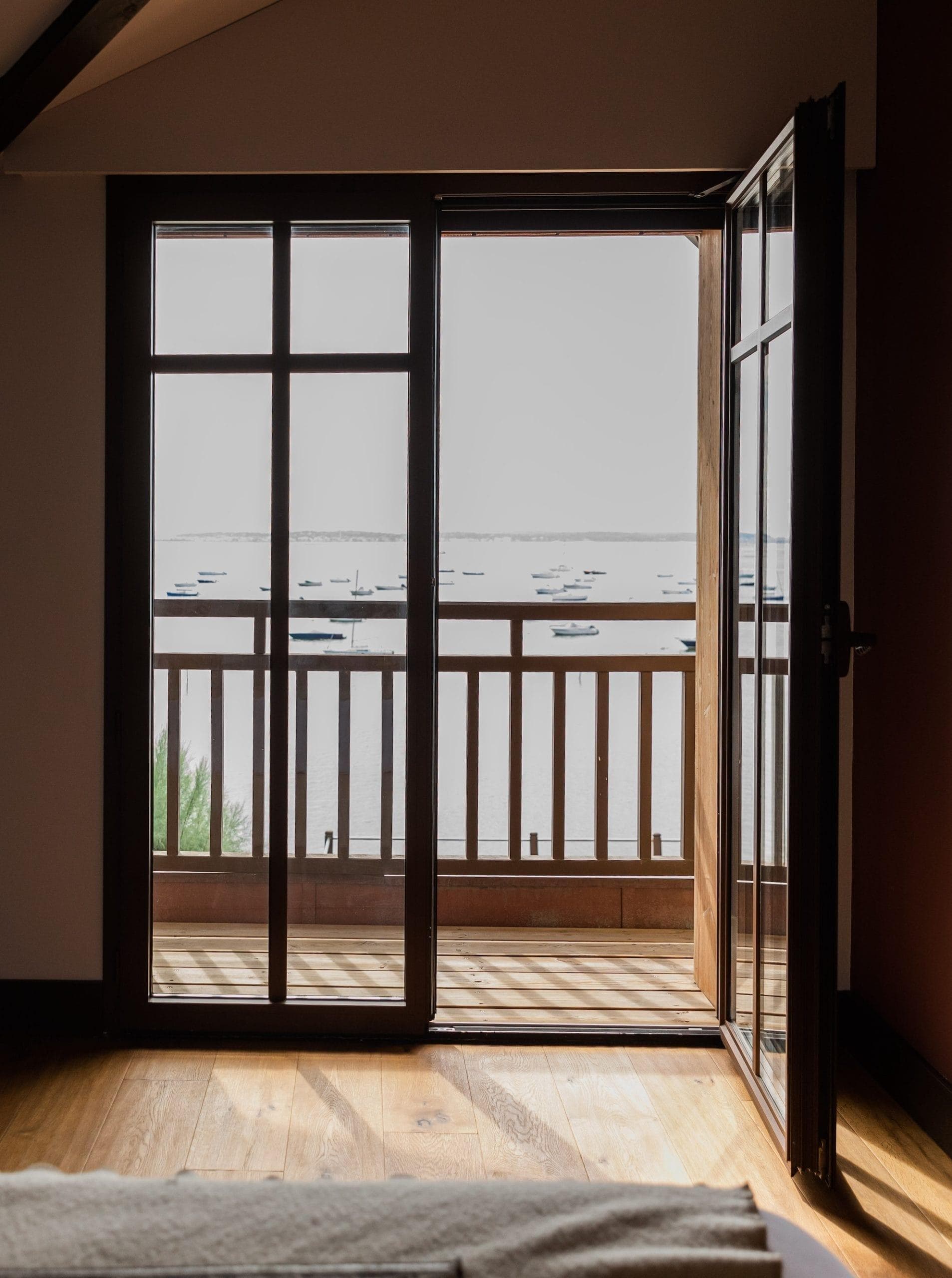 Réveil avec vue sur le bassin d’Arcachon.