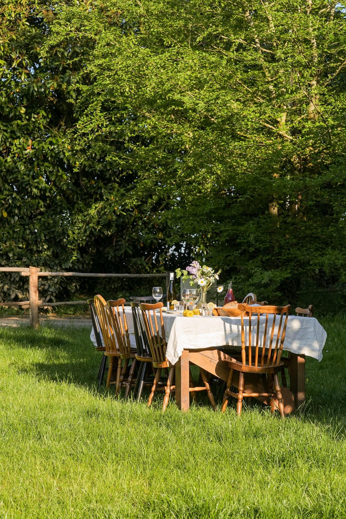 The pretty garden of La Mareuille.