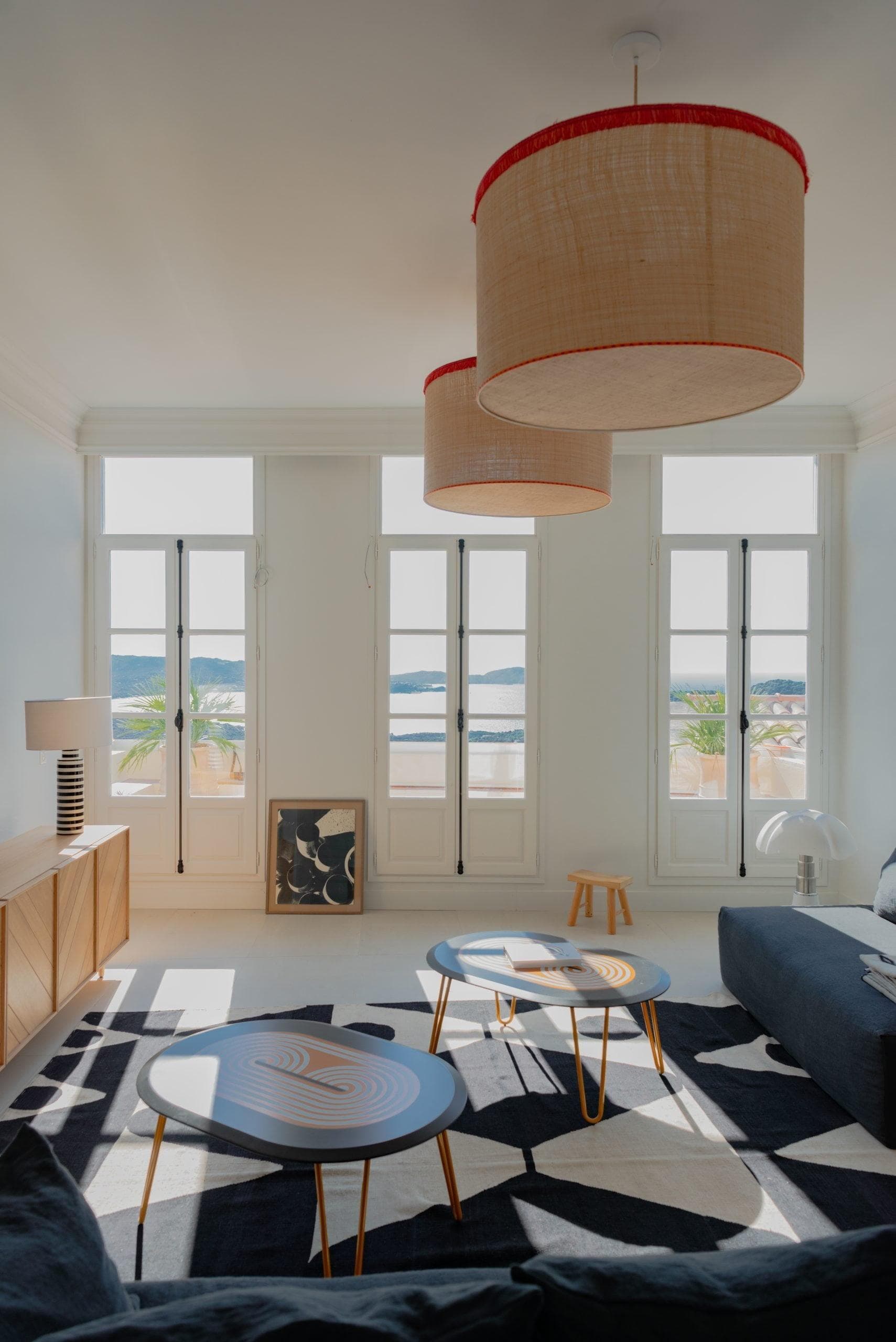 Make the most of the exceptional light in one of the house's two living rooms.