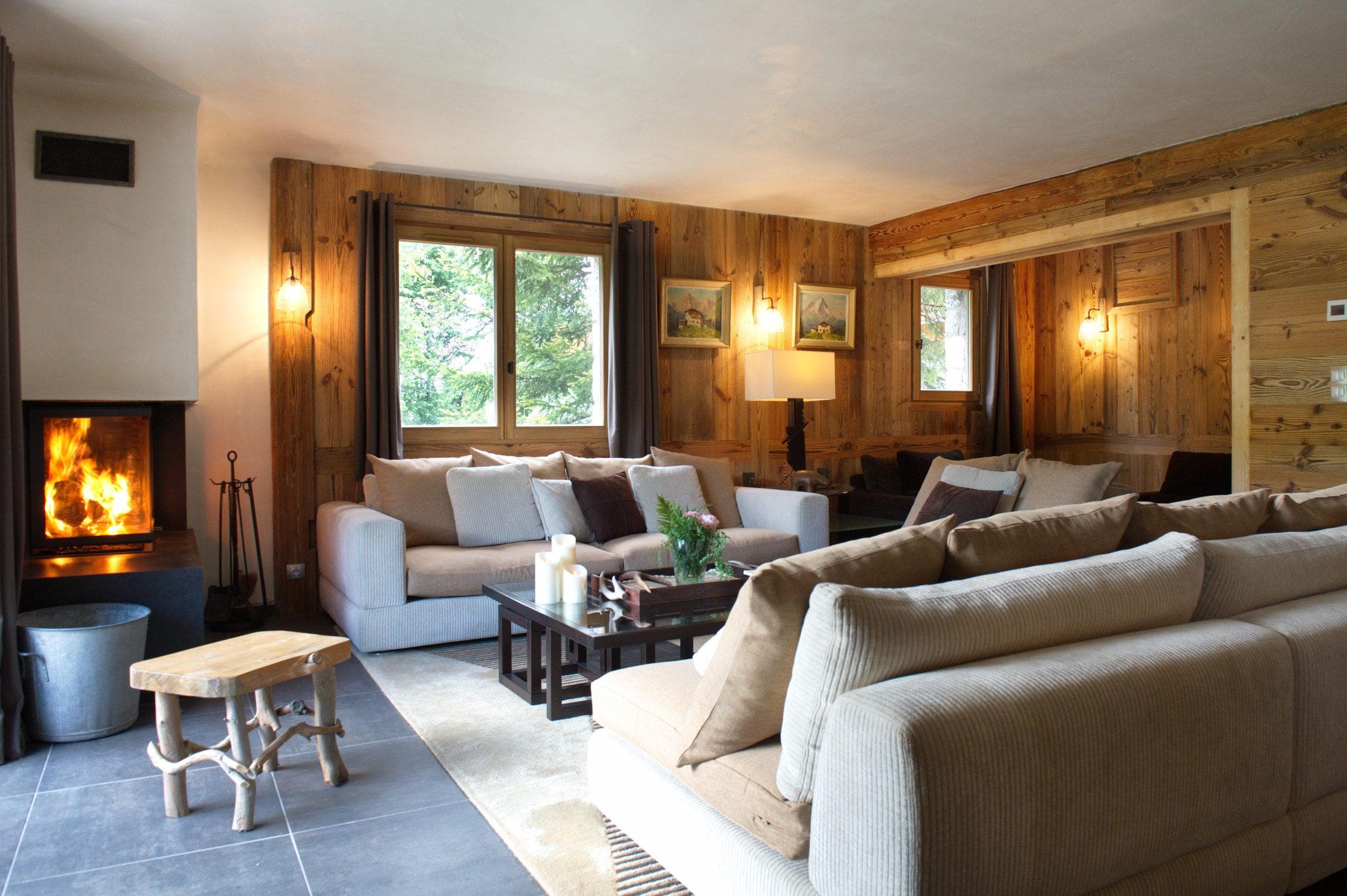 Chaleureux espaces de vie.