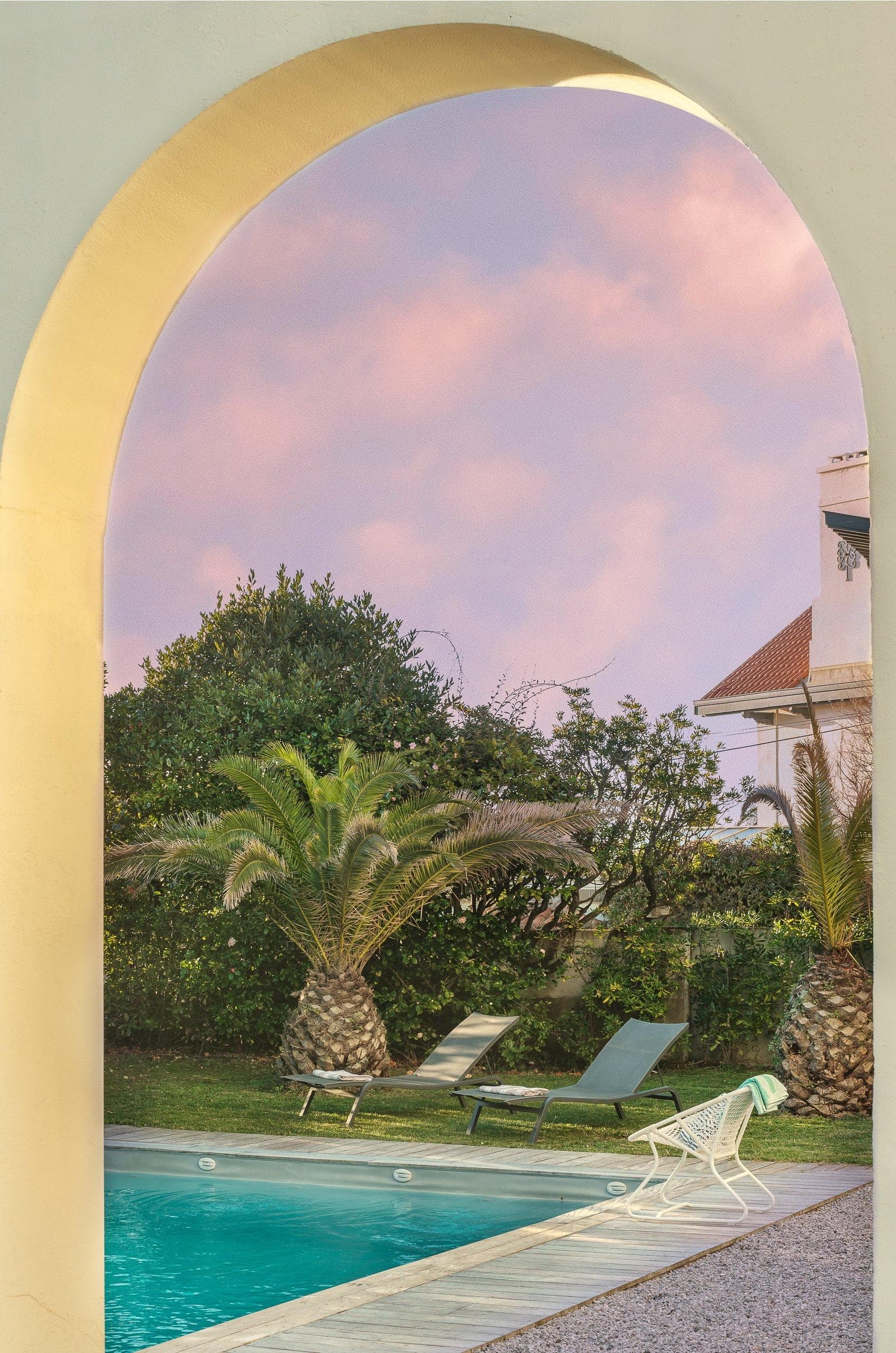 The pool at Villa Trinidad.