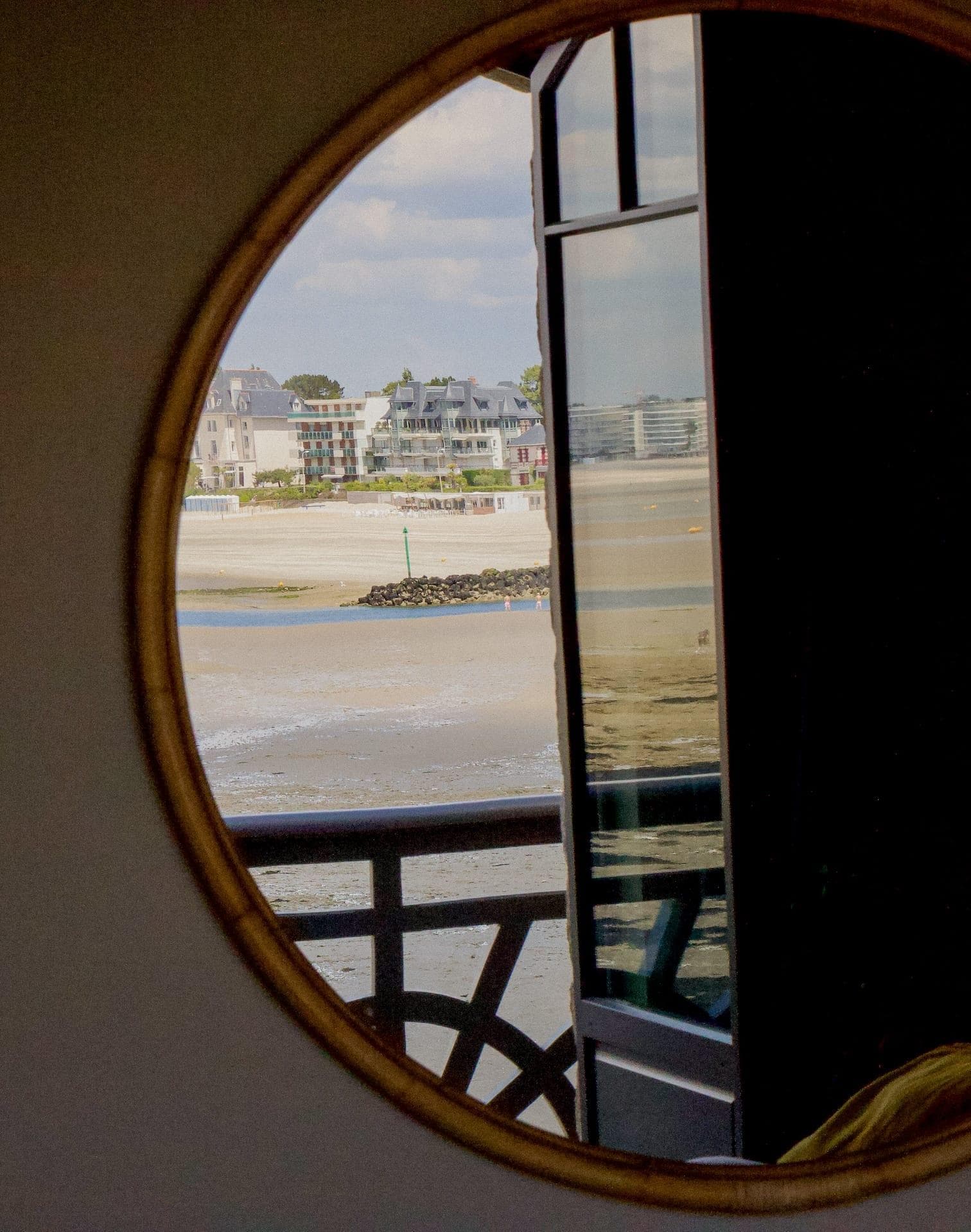 A view of the beach from the upper floor of Ker Gonan.