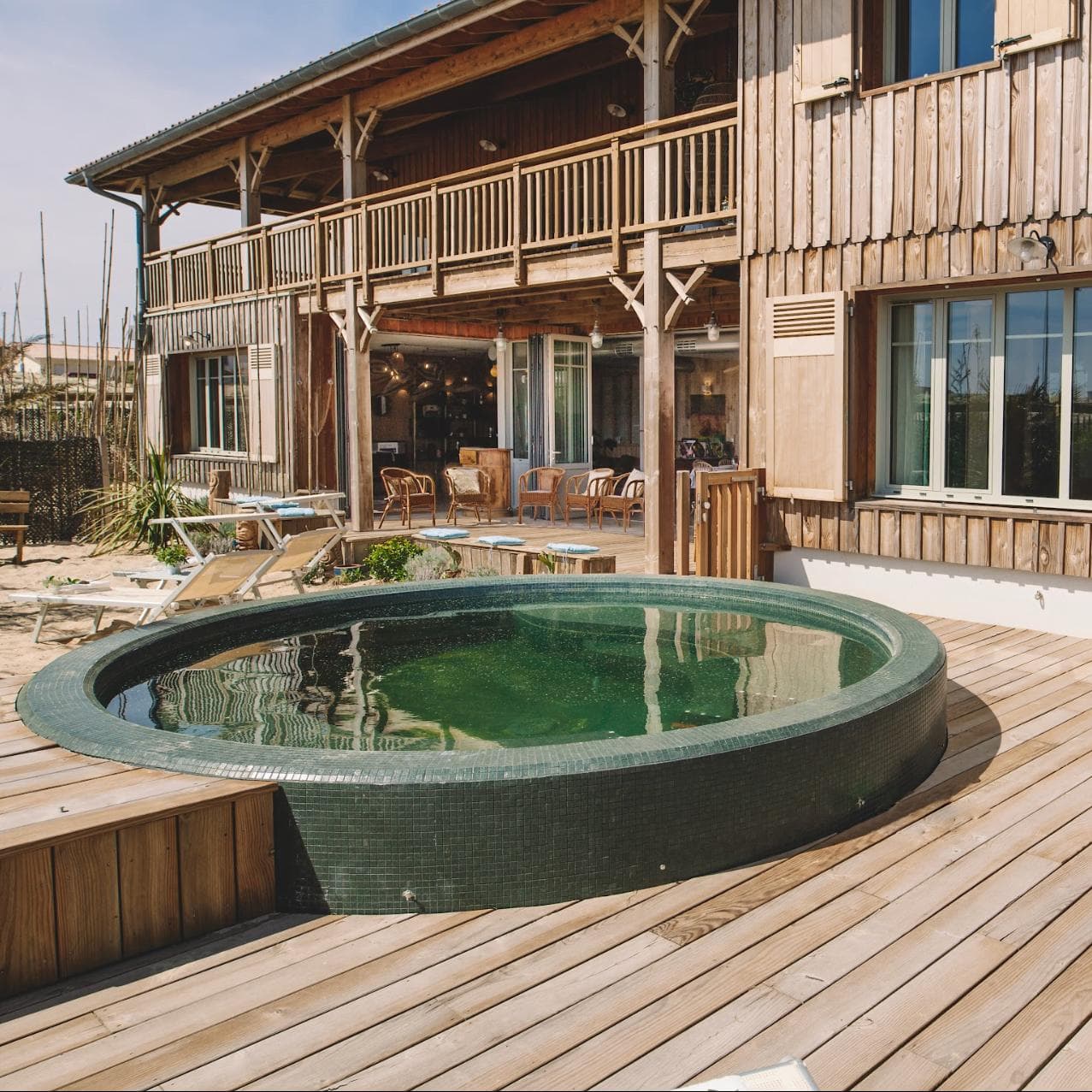 The beautiful pool of Villa Helemana.