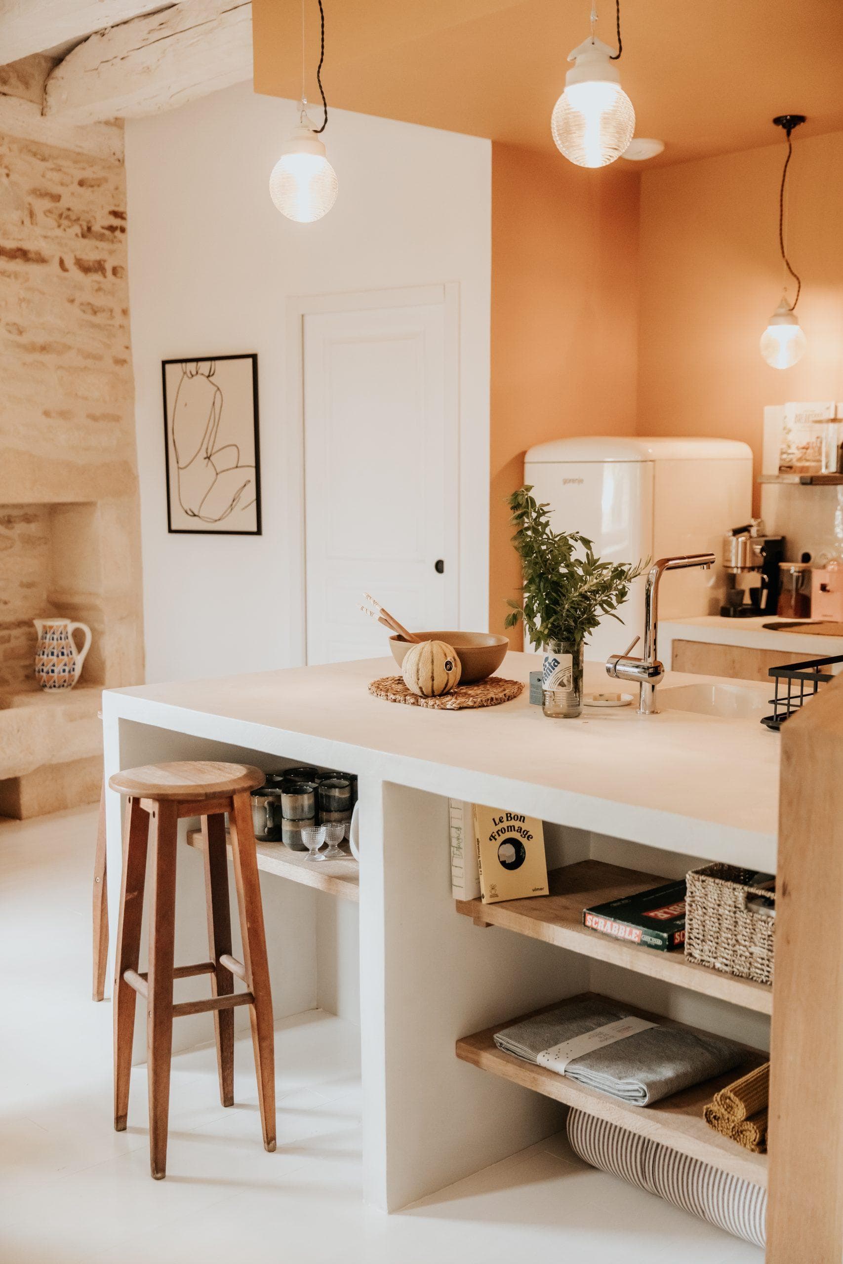 What was once a barn is now a comfortable and colorful house!