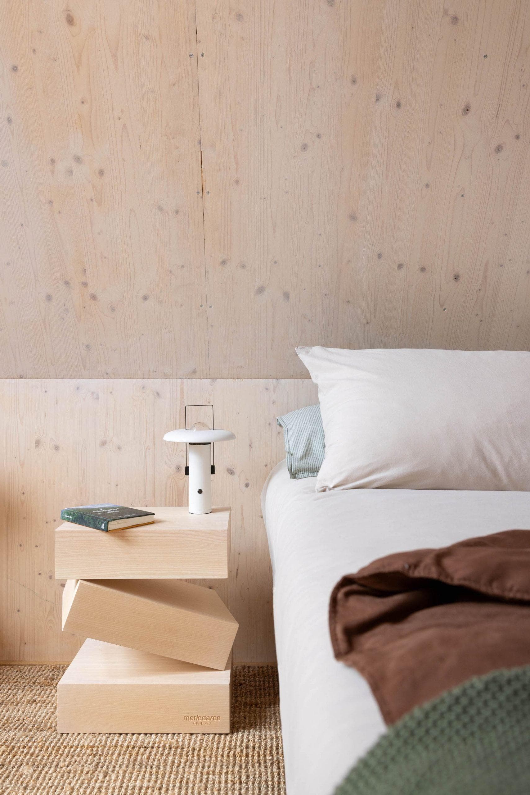 The 'Falling Cubes' nightstand by designer Marie Dares. © Wide Space Studio