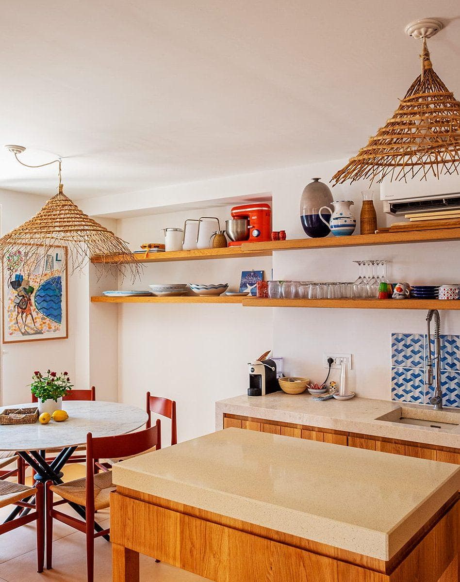 La jolie cuisine de Villa Cisterna.