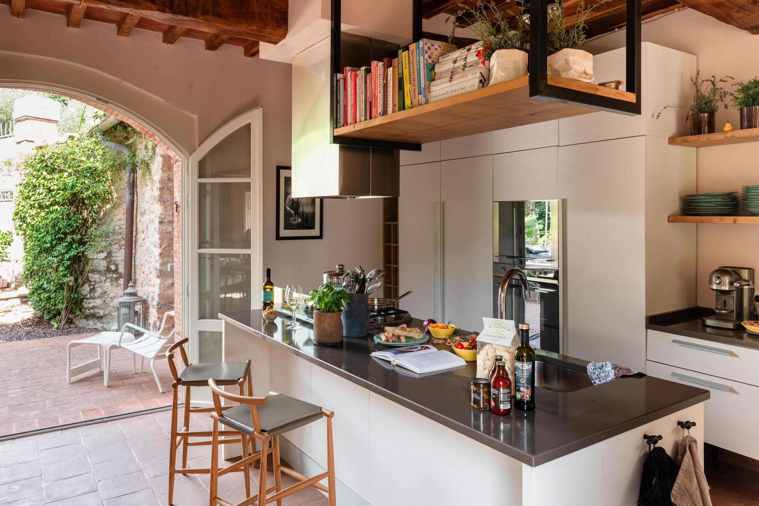 La vaste cuisine où concocter des spécialités italiennes.