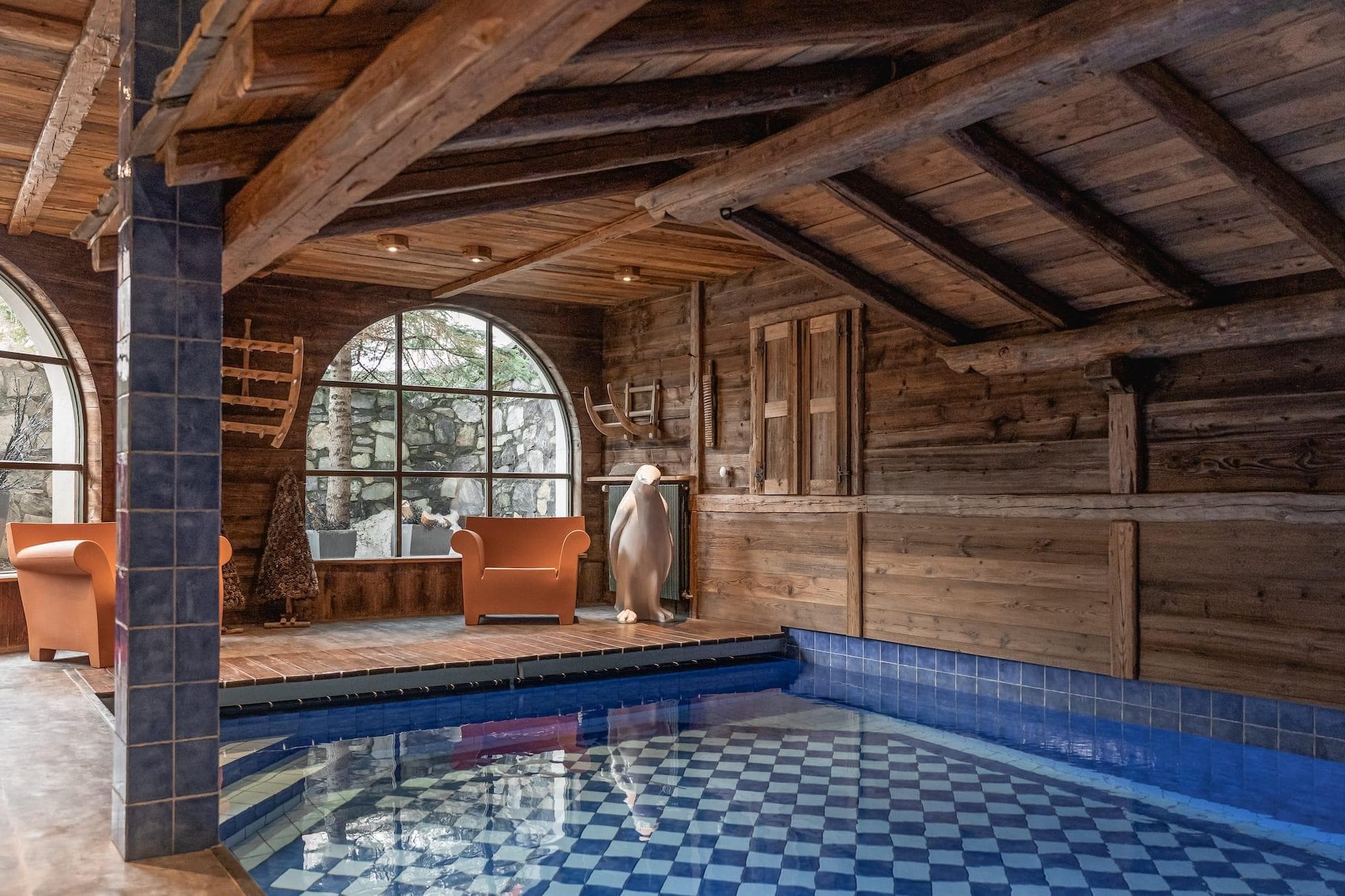 La piscine graphique du Mathilda.
