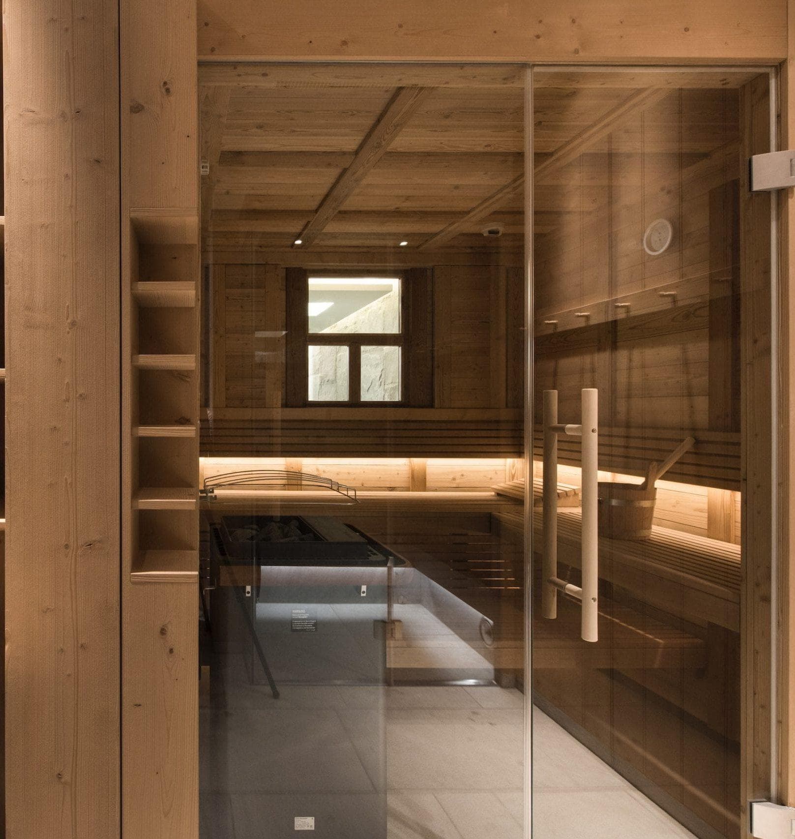 Le sauna où se réfugier après une journée dans le froid. © Stefano Scata