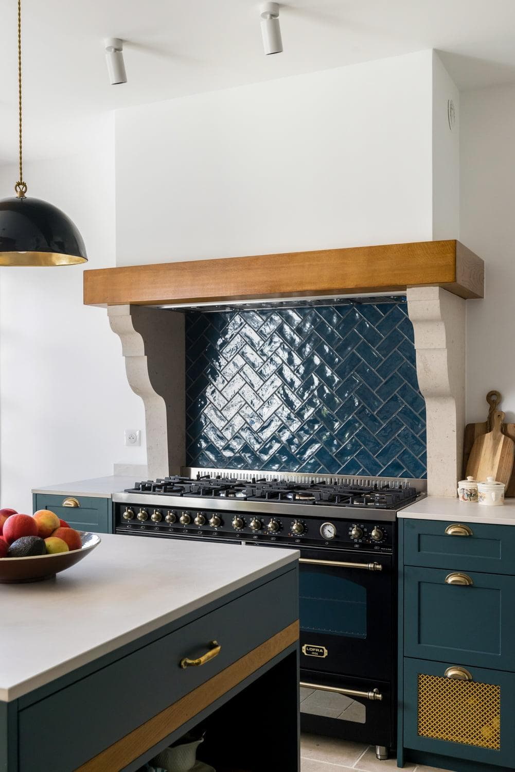 The kitchen at Villa Iratz Aldea.