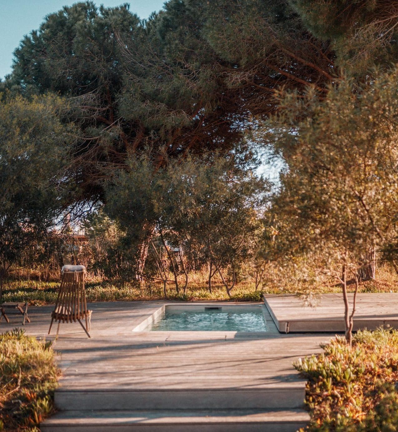 La piscine de la villa La Vignarella. © Thibaut Dini